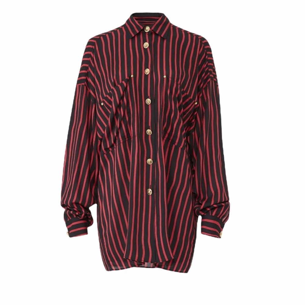 The Kooples Oversize Stripe Shirt Size 2 - Picture 5 of 9